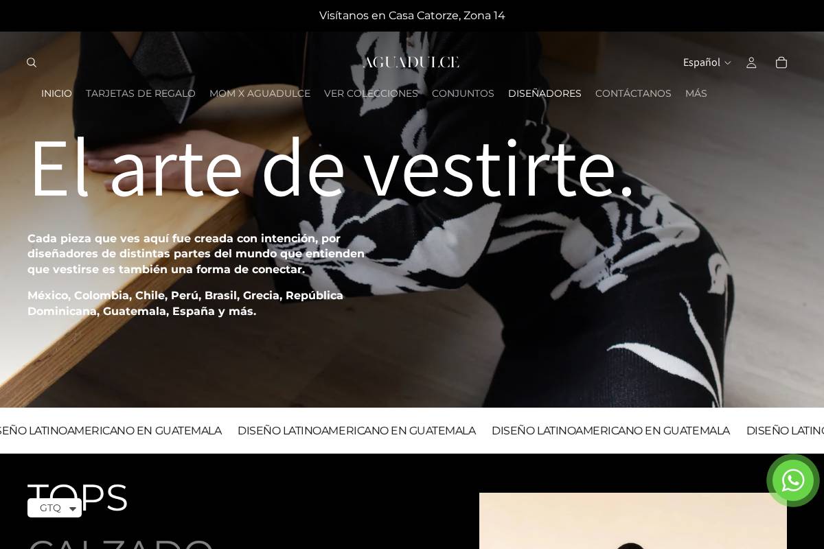 aguadulcegt.com homepage screenshot