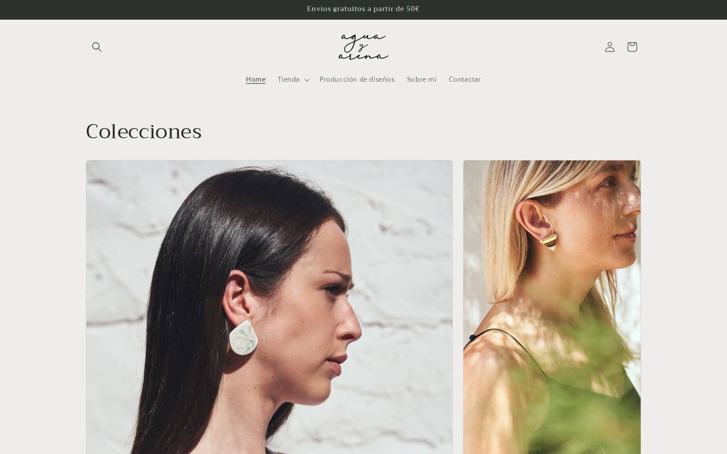 aguayarenaestudio.com homepage screenshot