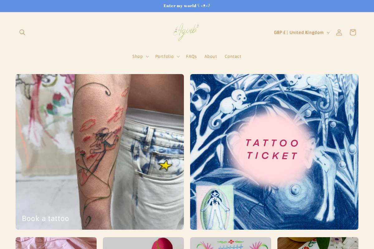 agueb.com homepage screenshot