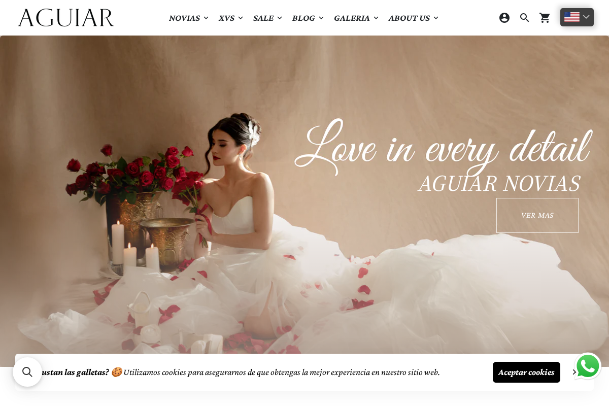 Aguiar homepage screenshot