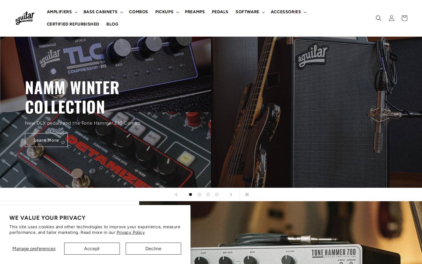 aguilaramp.com homepage screenshot