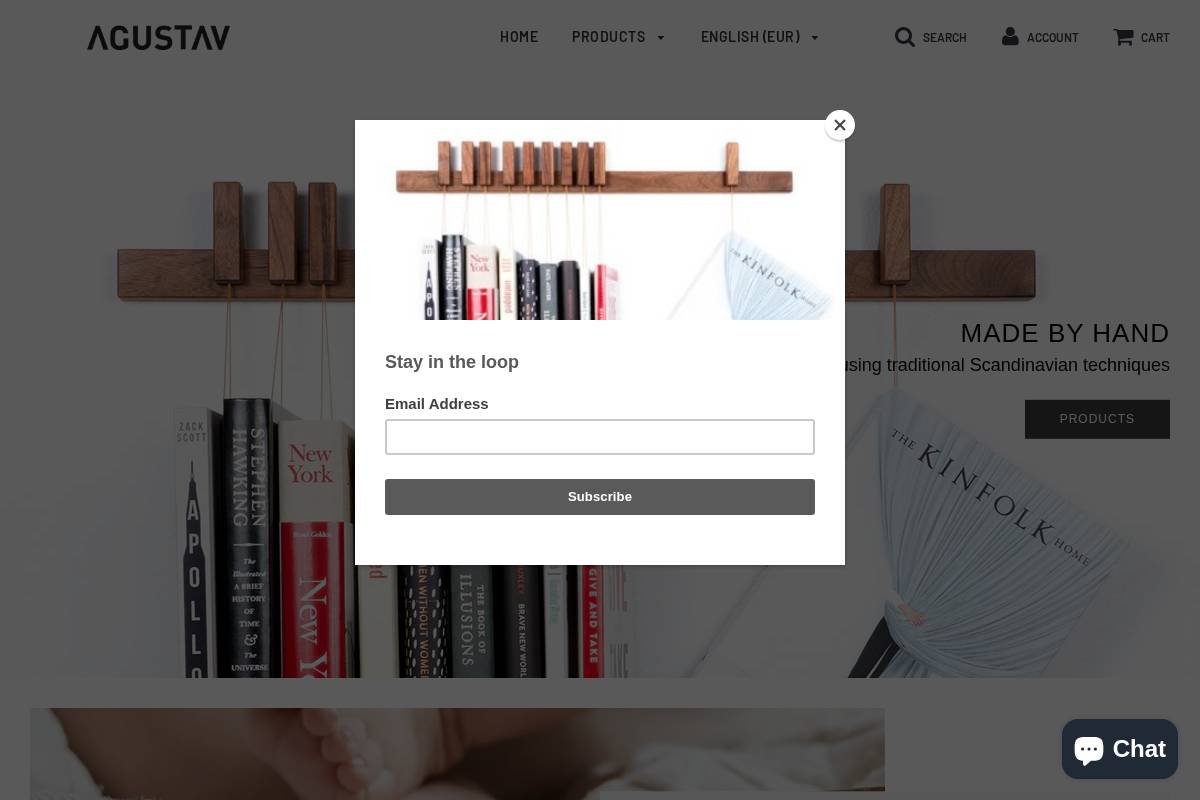 agustav.com homepage screenshot