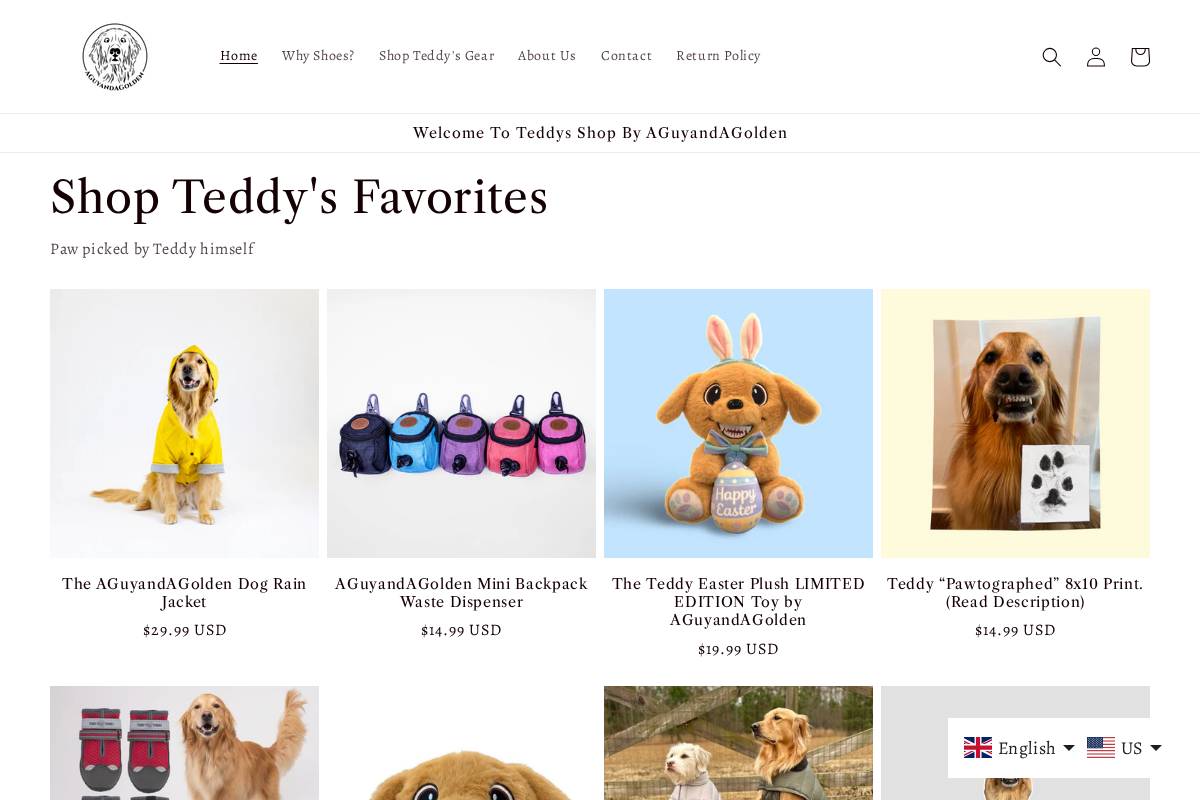 aguyandagolden.com homepage screenshot