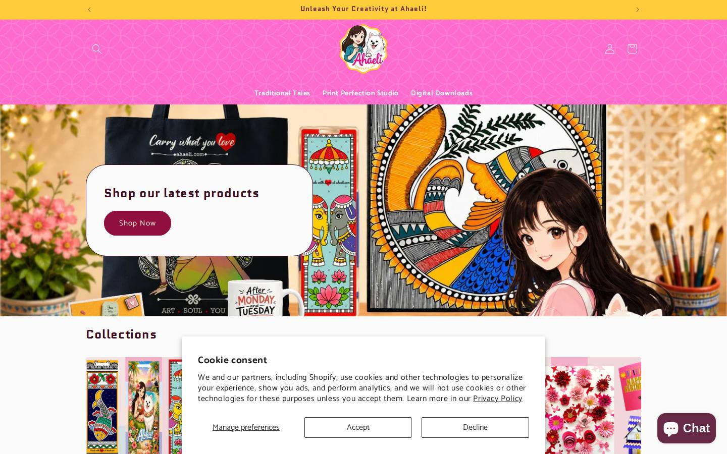 ahaeli.com homepage screenshot