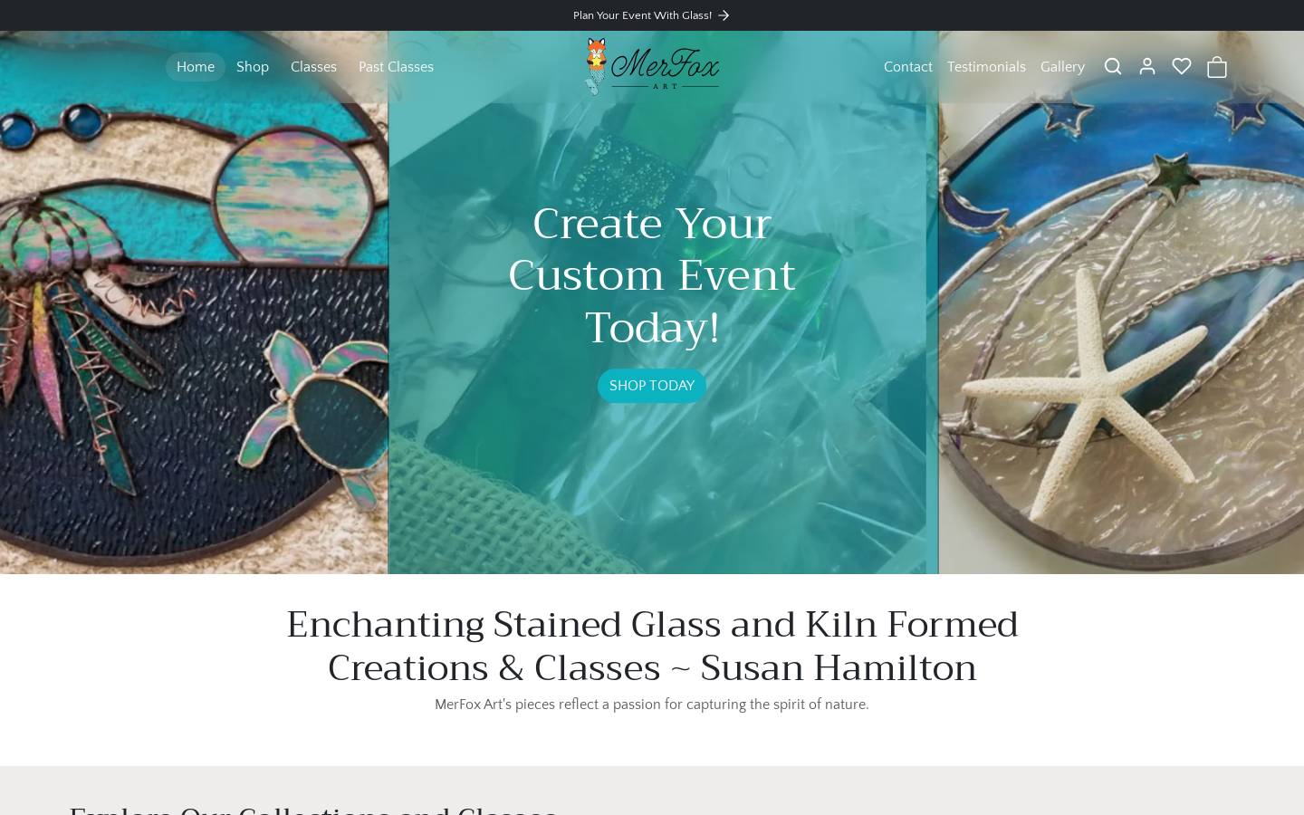 ahamiltonglassact.com homepage screenshot