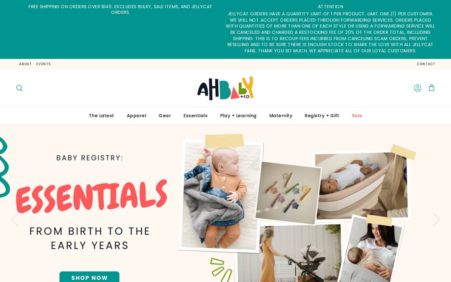 ahbabyco.com homepage screenshot