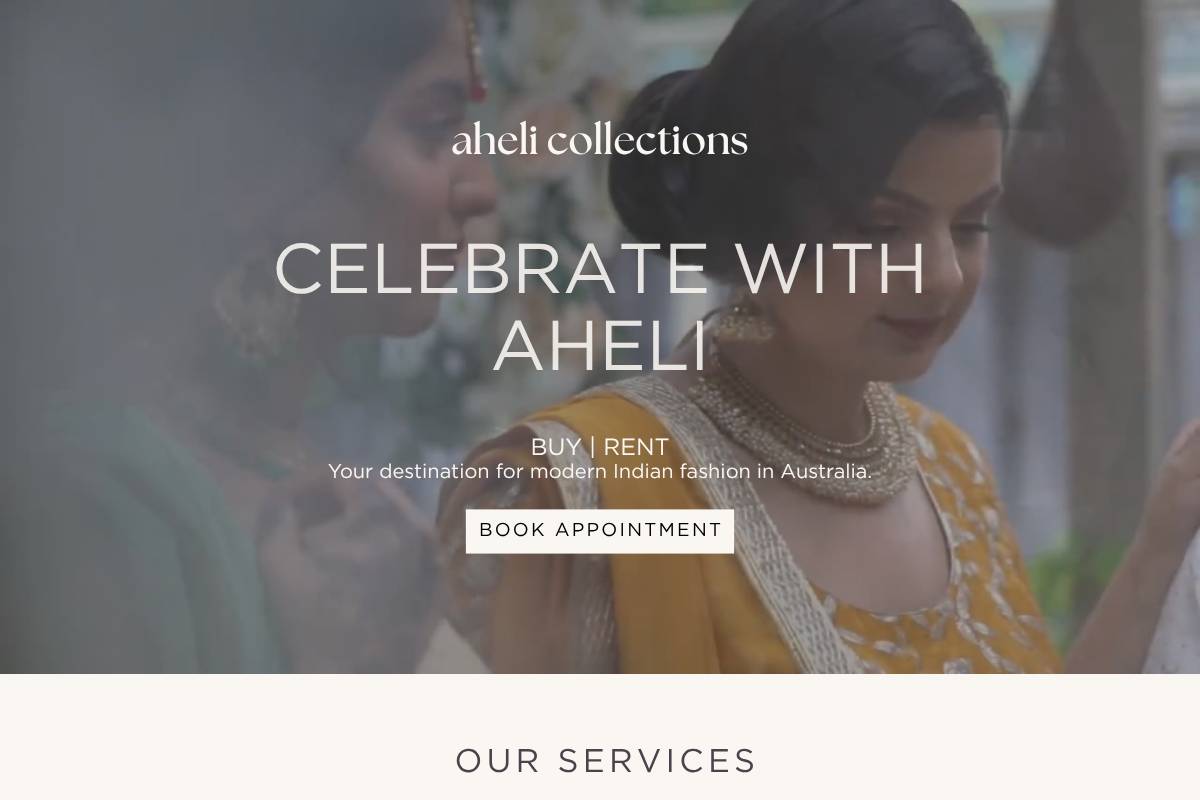 aheli.com.au homepage screenshot