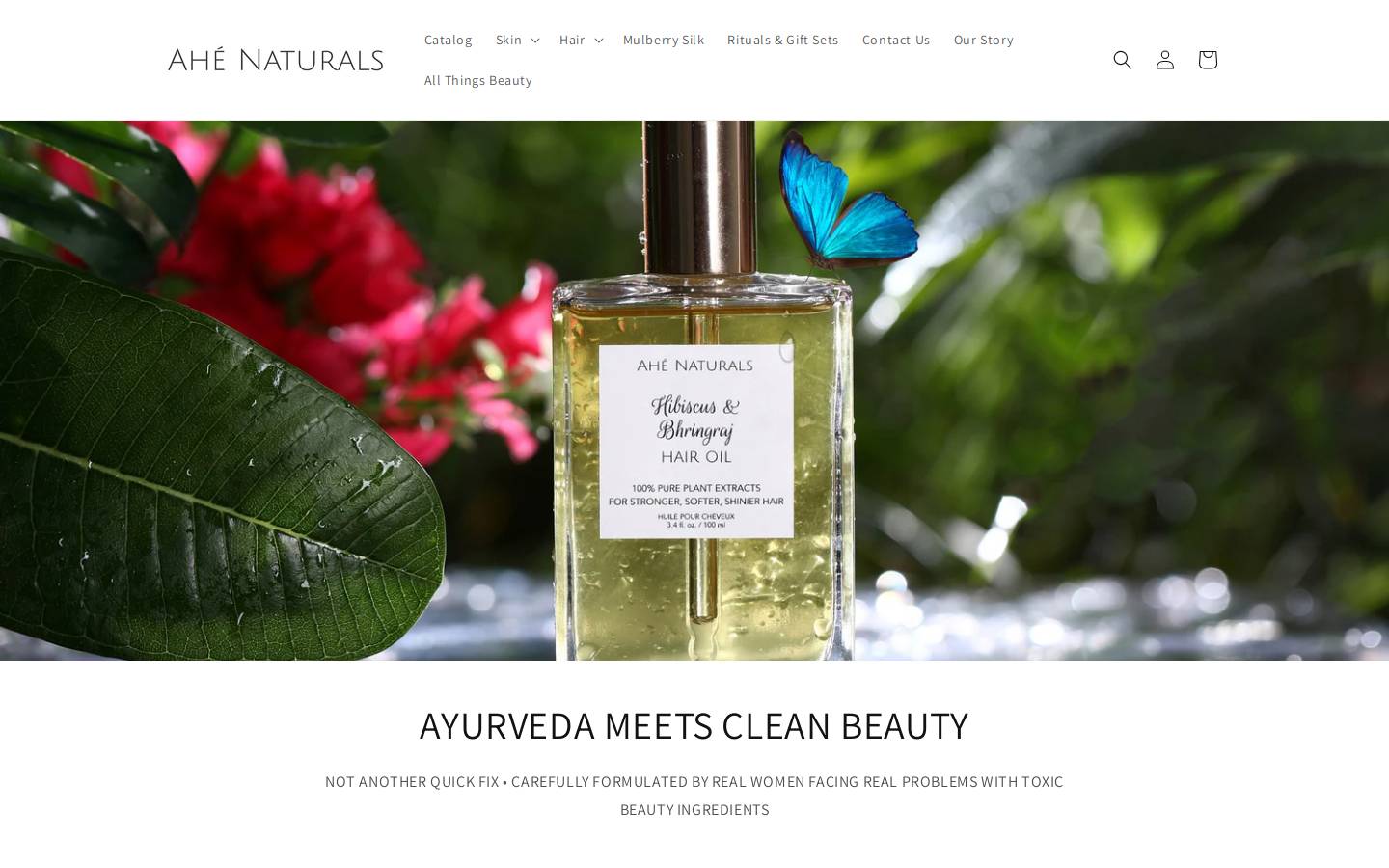 ahenaturals.com homepage screenshot