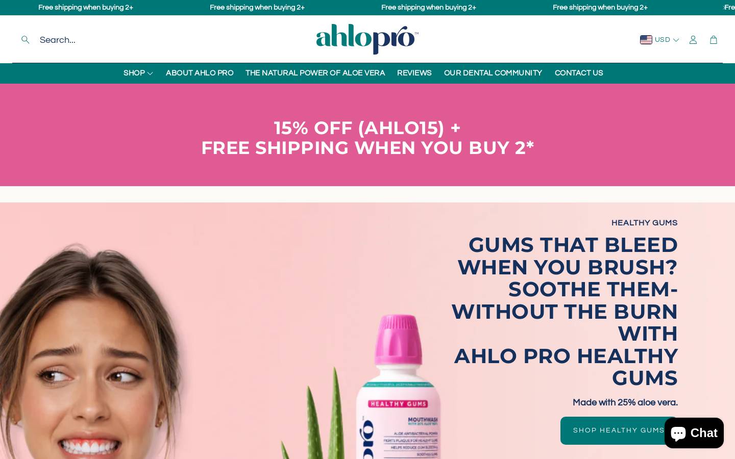ahlopro.com homepage screenshot