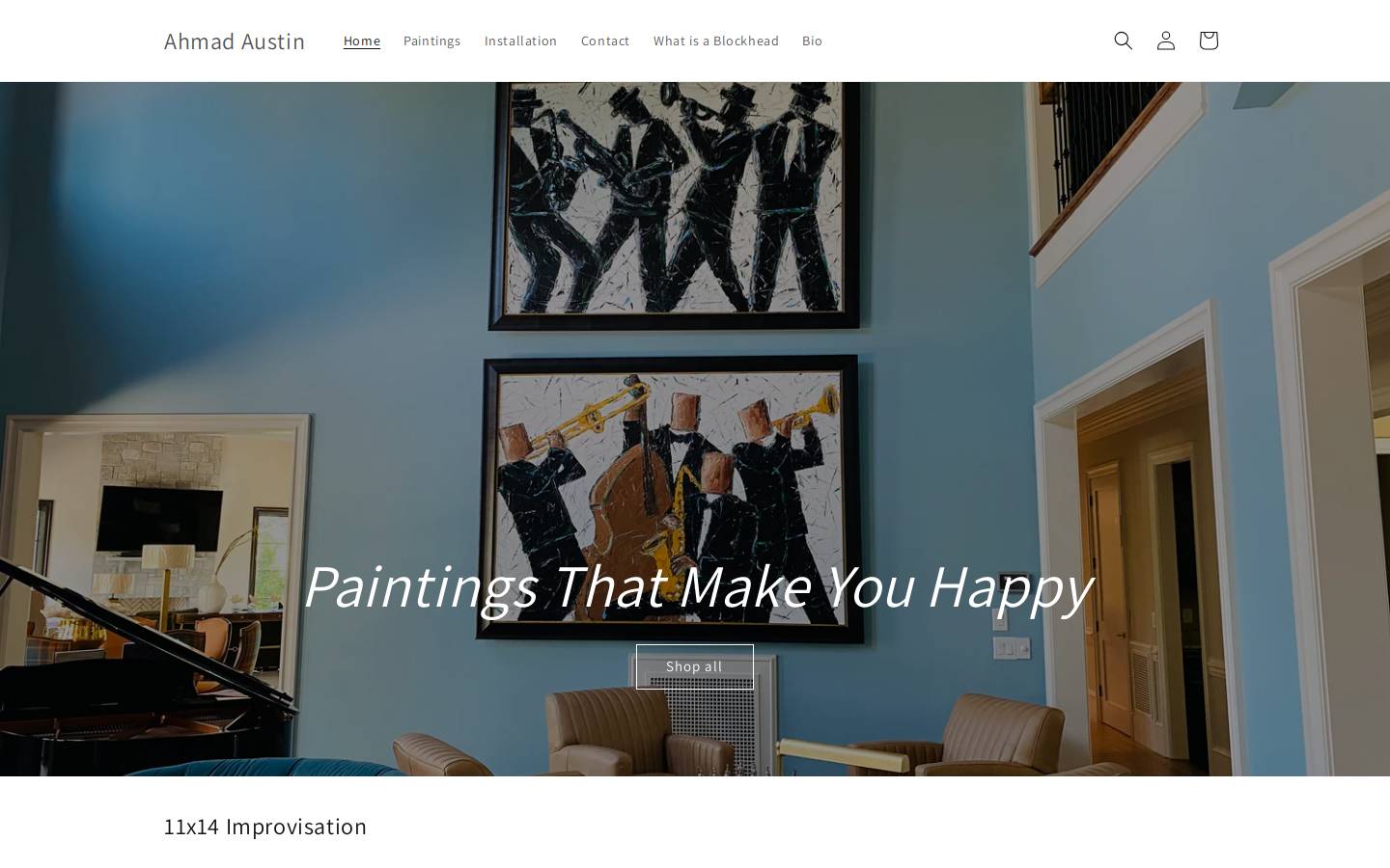 ahmadaustin.com homepage screenshot