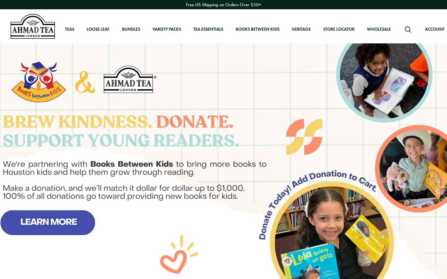 ahmadteausa.com homepage screenshot