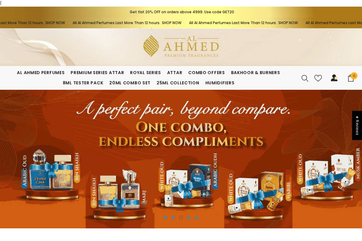 ahmedindia.com homepage screenshot