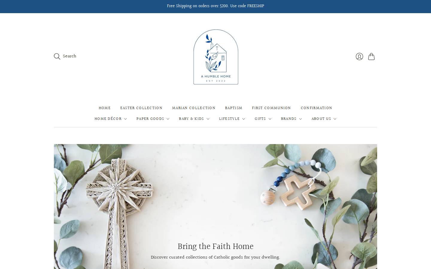 ahumblehome.ca homepage screenshot