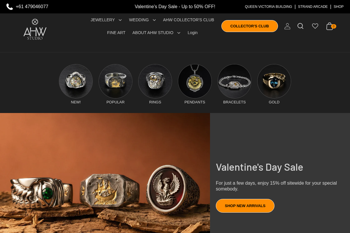 AHW Studio homepage screenshot