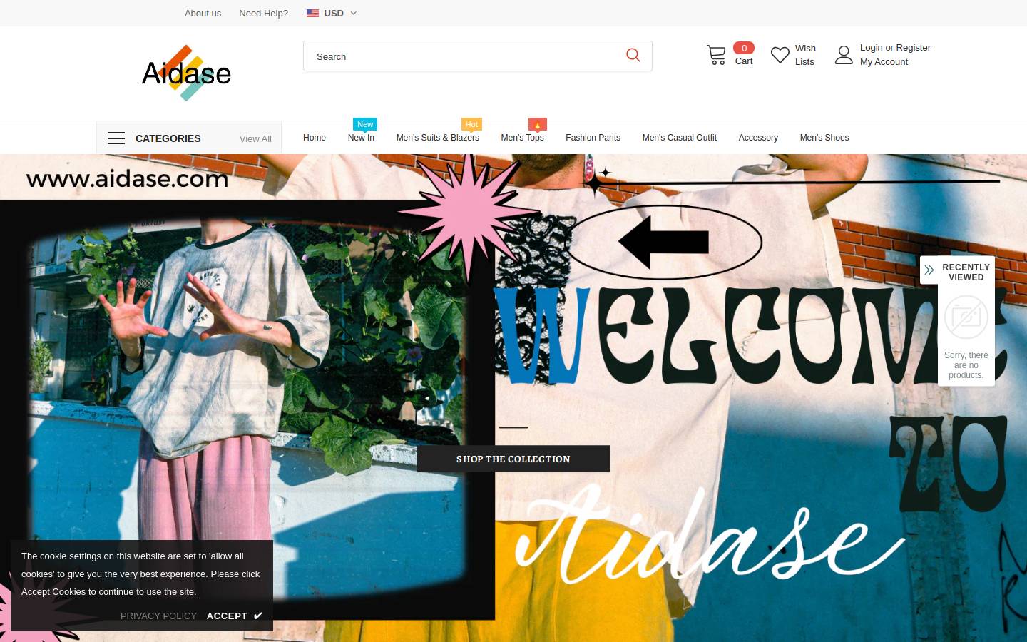 aidase.com homepage screenshot