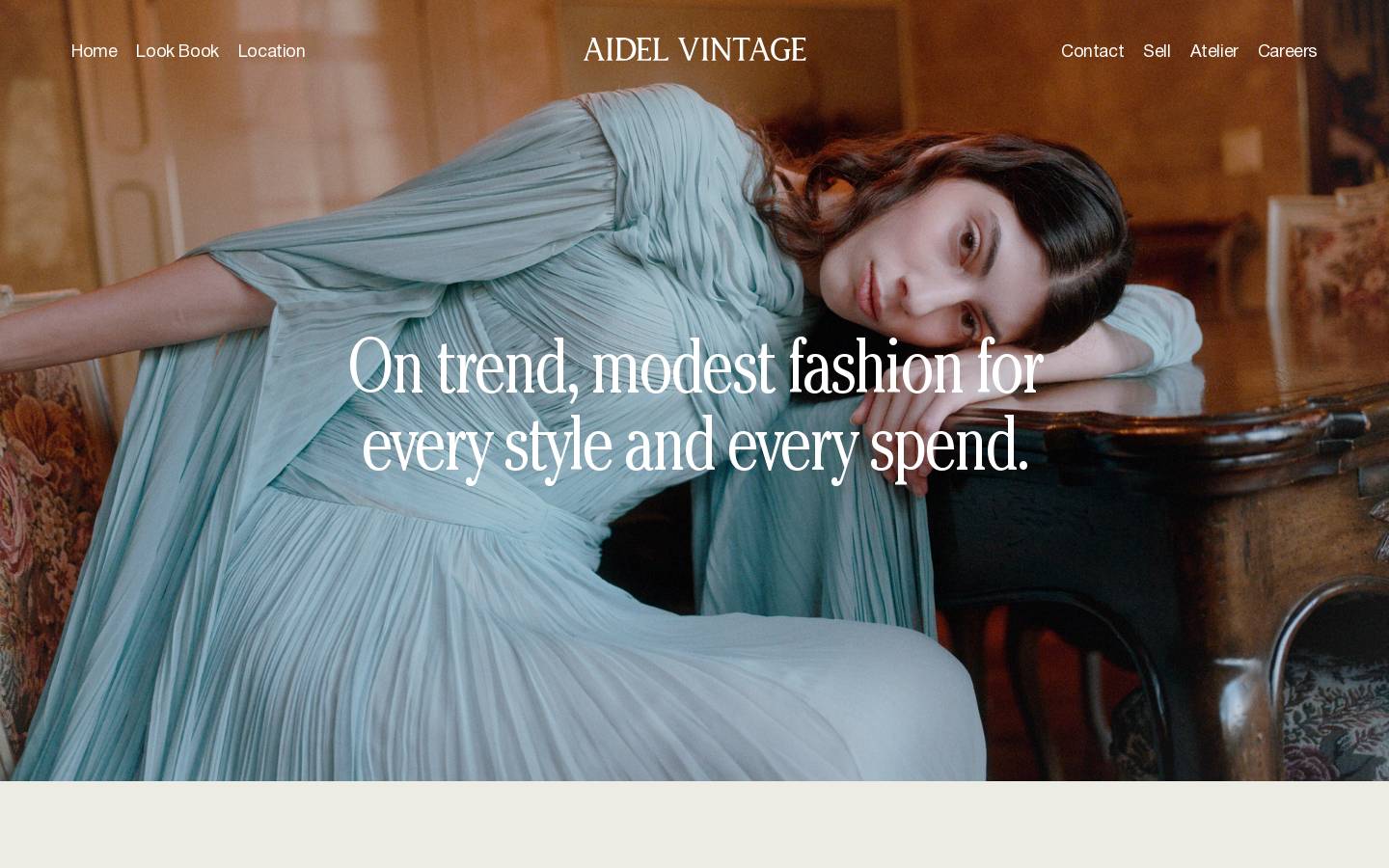 aidelvintage.com homepage screenshot