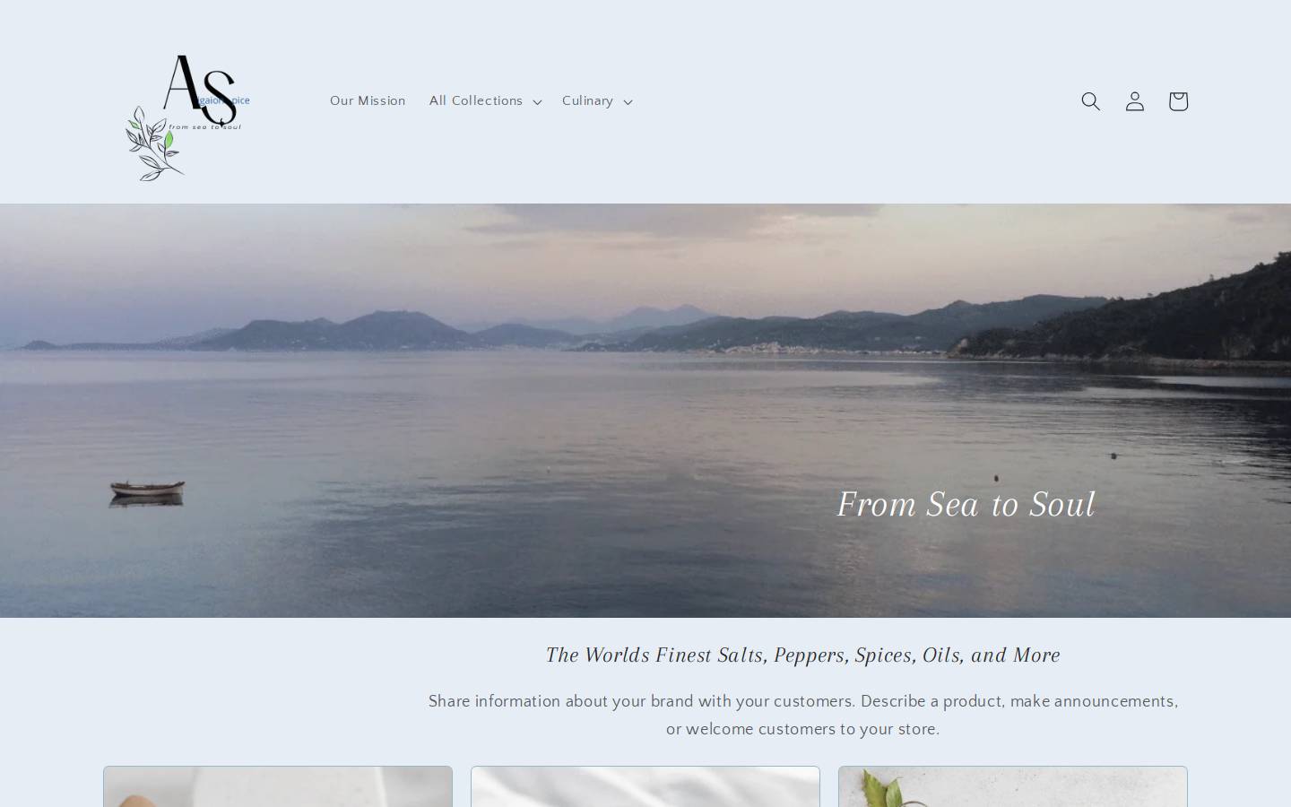 aigaionspice.com homepage screenshot