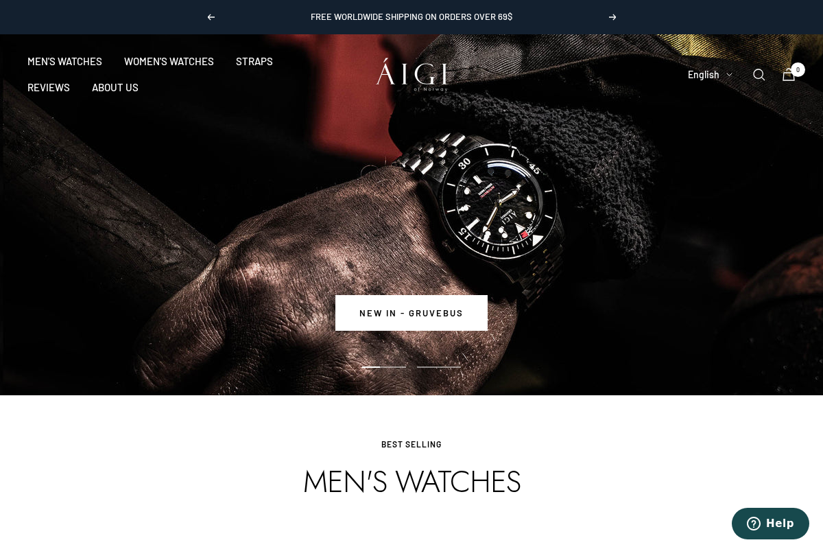 Aigitime homepage screenshot