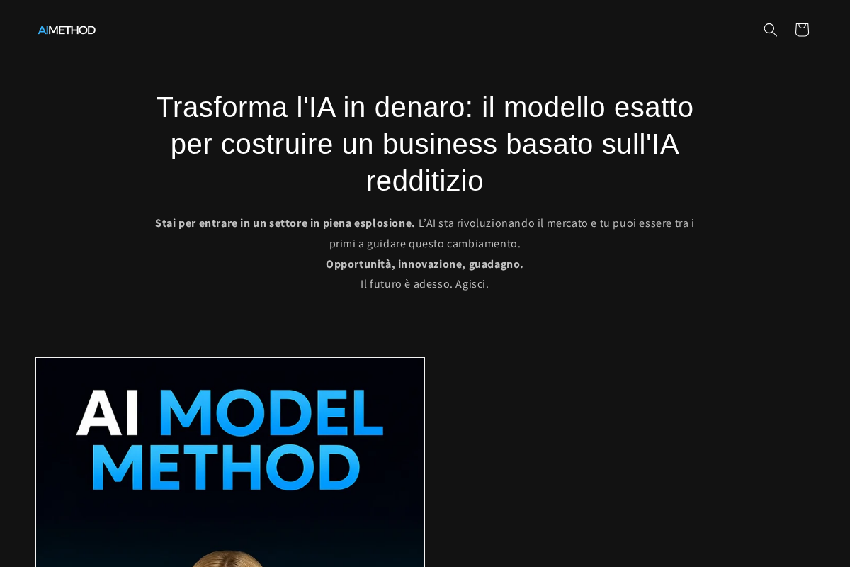 AIMETHOD homepage screenshot