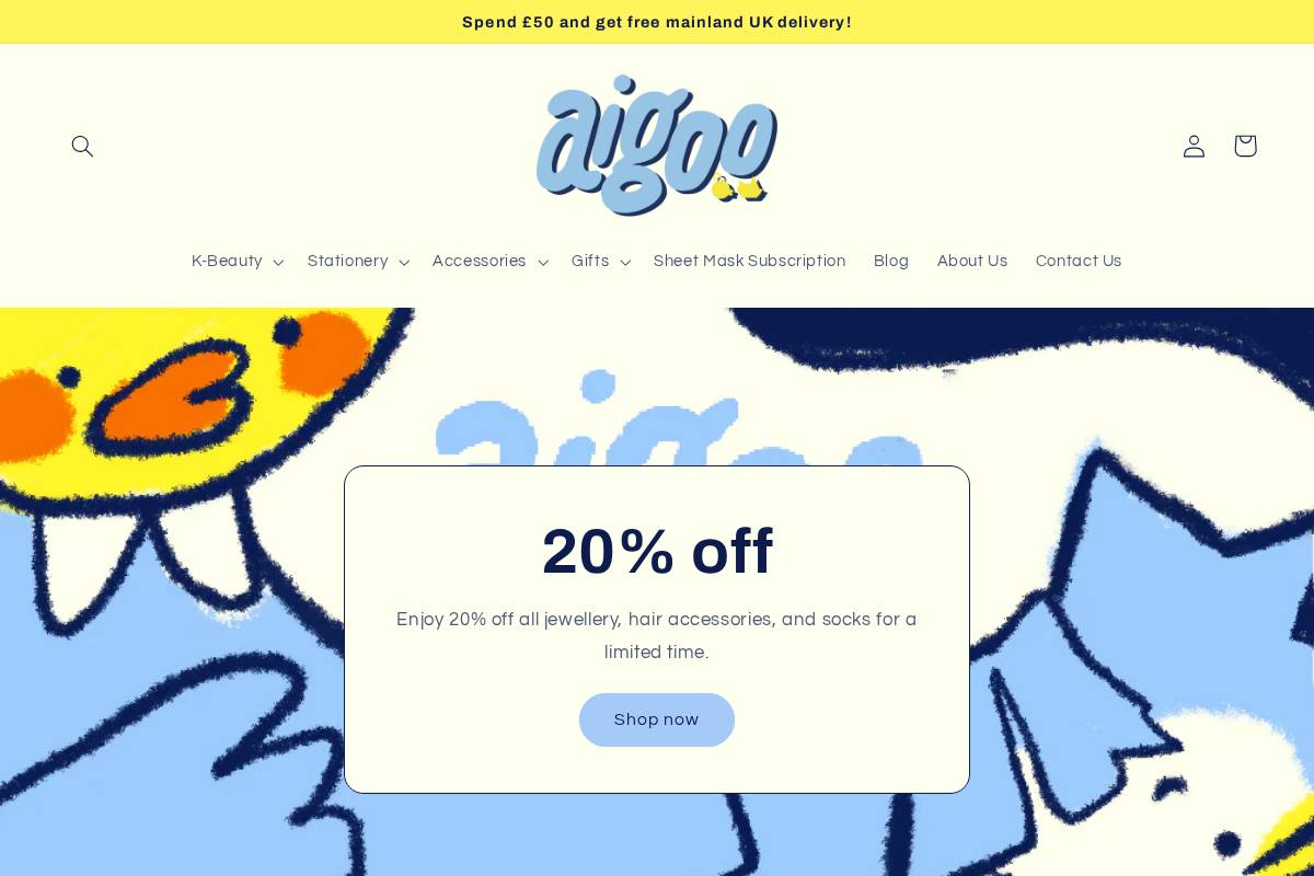 aigoo.co.uk homepage screenshot