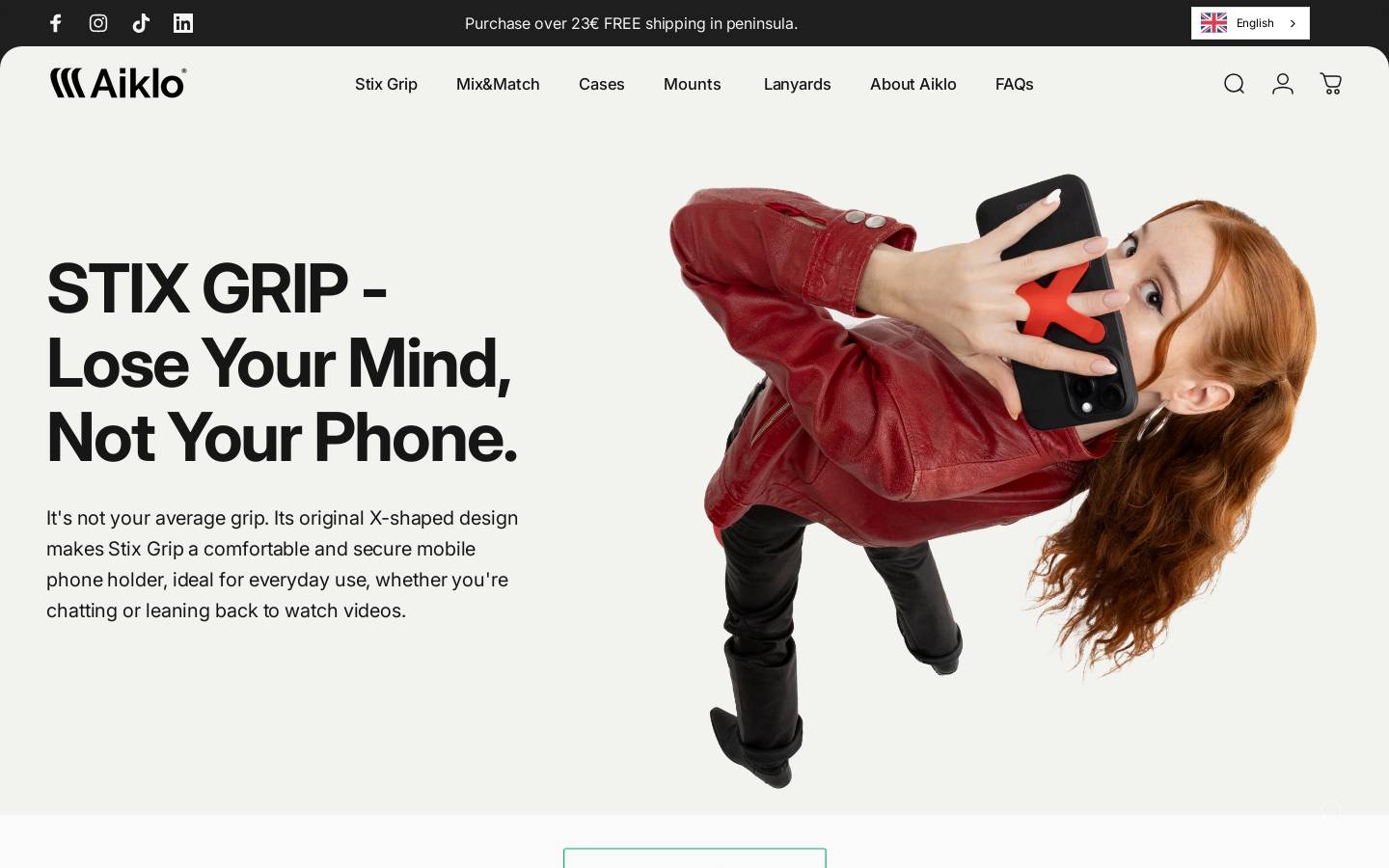 Aiklo homepage screenshot