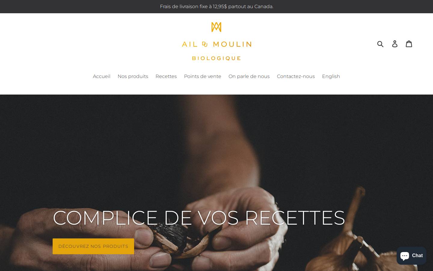 aildumoulin.com homepage screenshot