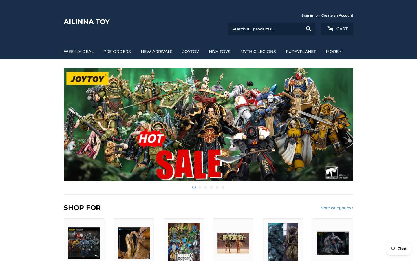 ailinnatoy.com homepage screenshot