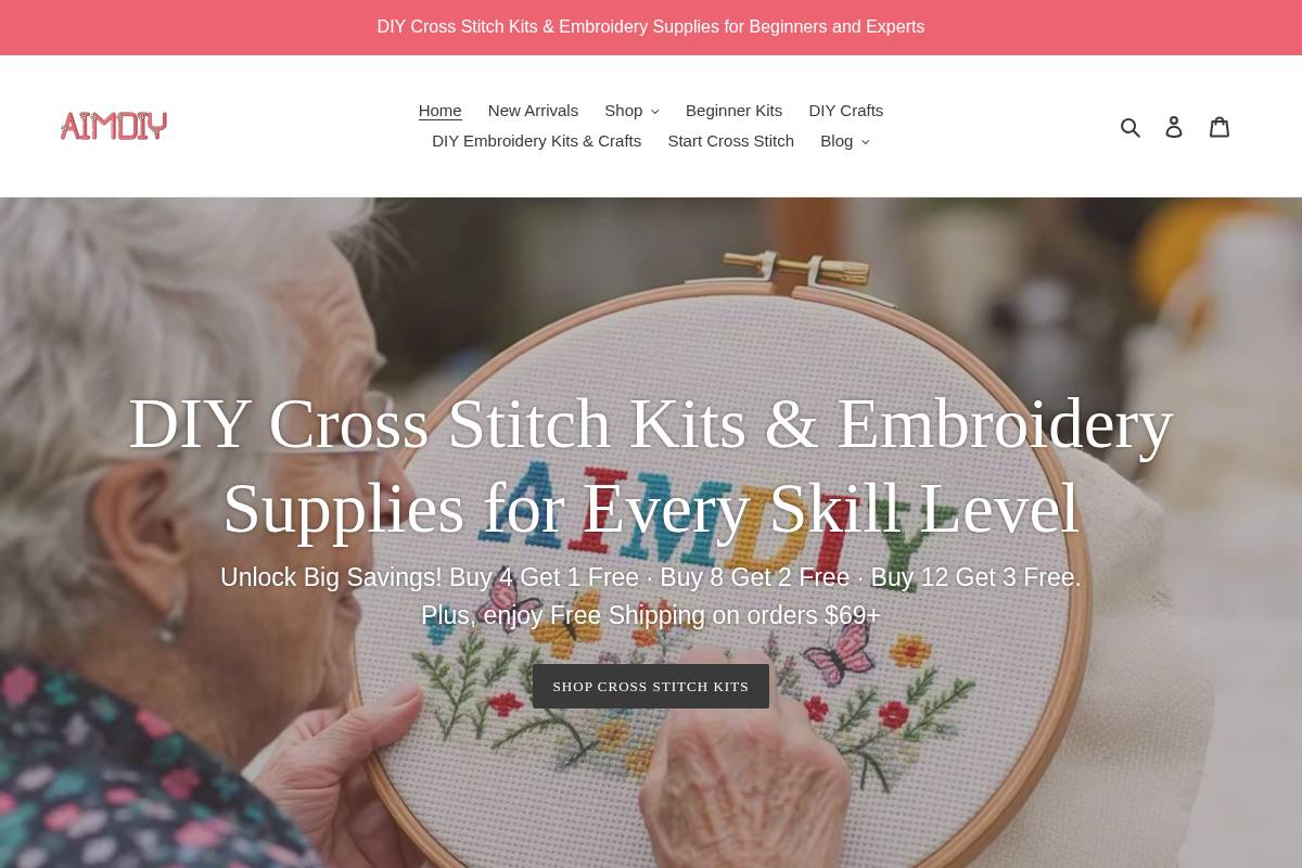 AIMDIY homepage screenshot