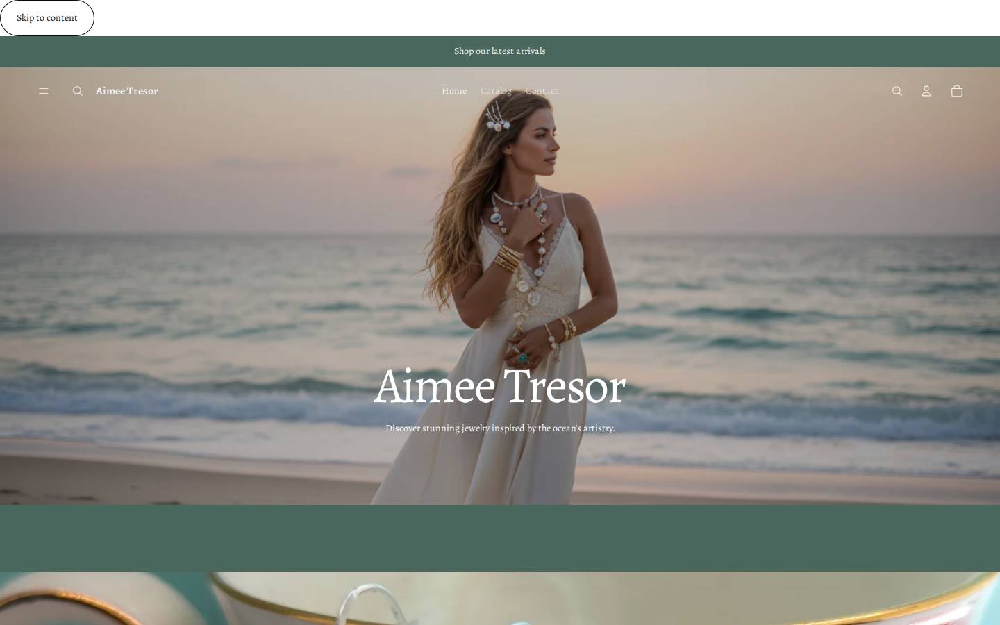 aimeetresor.com homepage screenshot