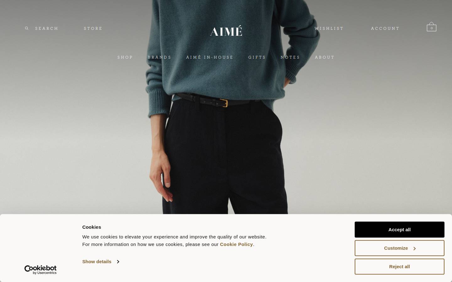 aimelondon.com homepage screenshot