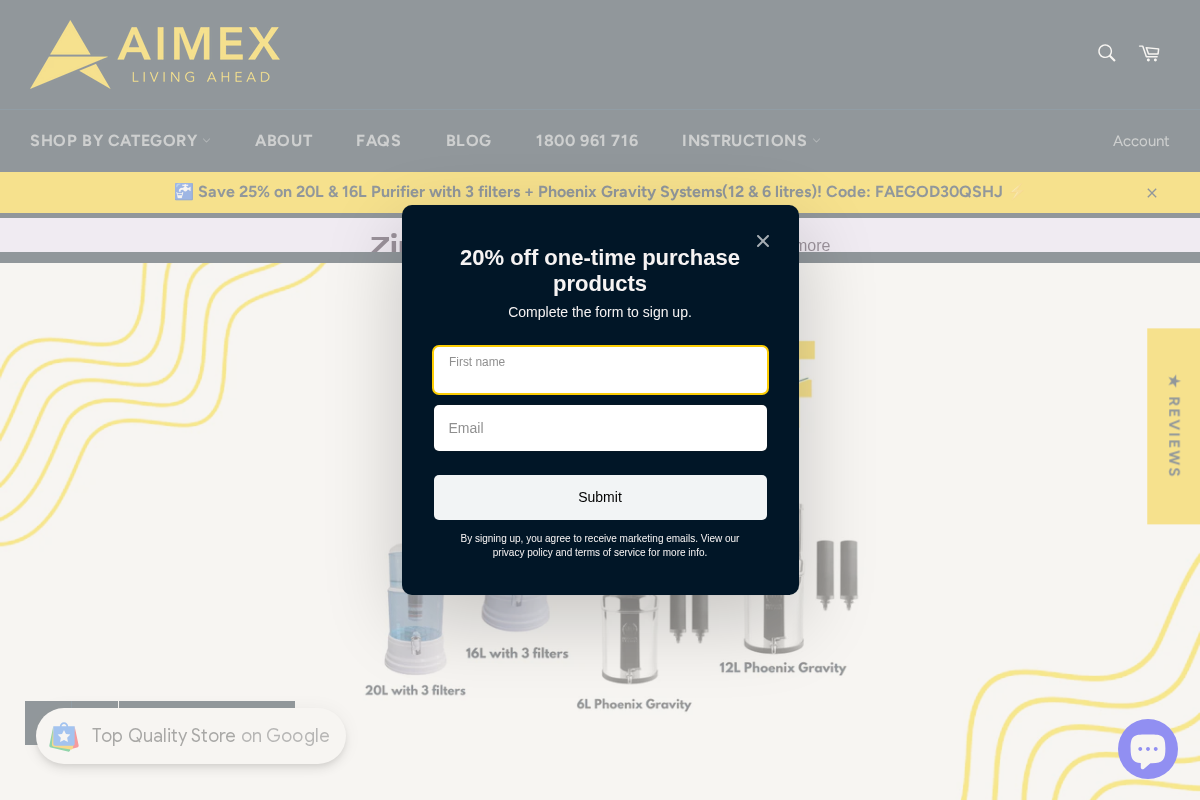 aimexaustralia.com.au homepage screenshot