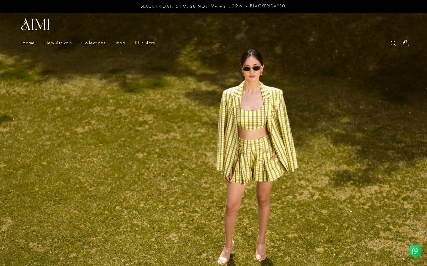 aimiofficial.com homepage screenshot