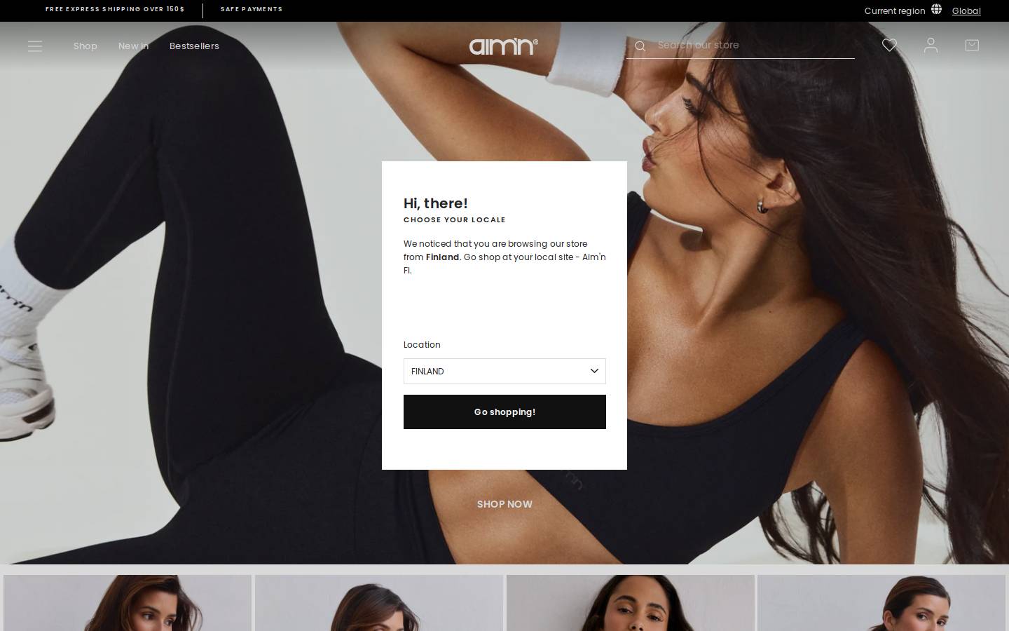 aim'n homepage screenshot