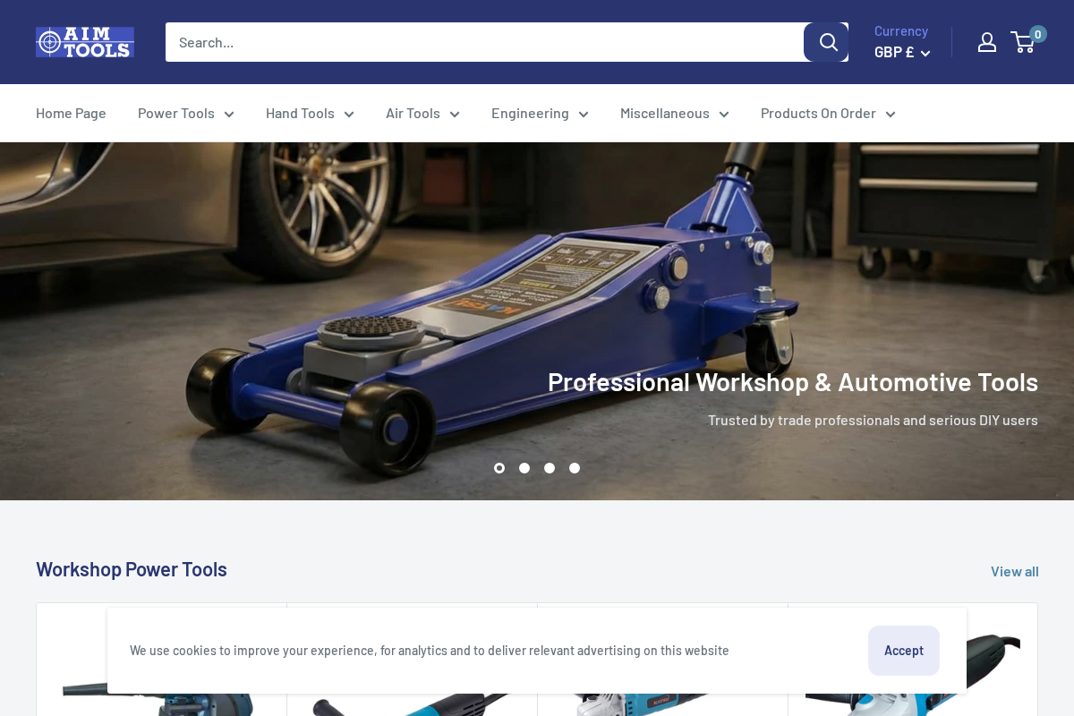 Aimtools homepage screenshot