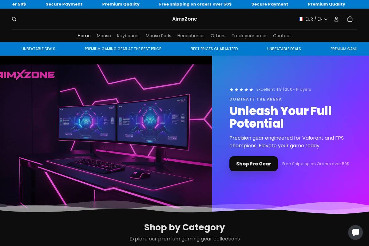 aimxzone.com homepage screenshot