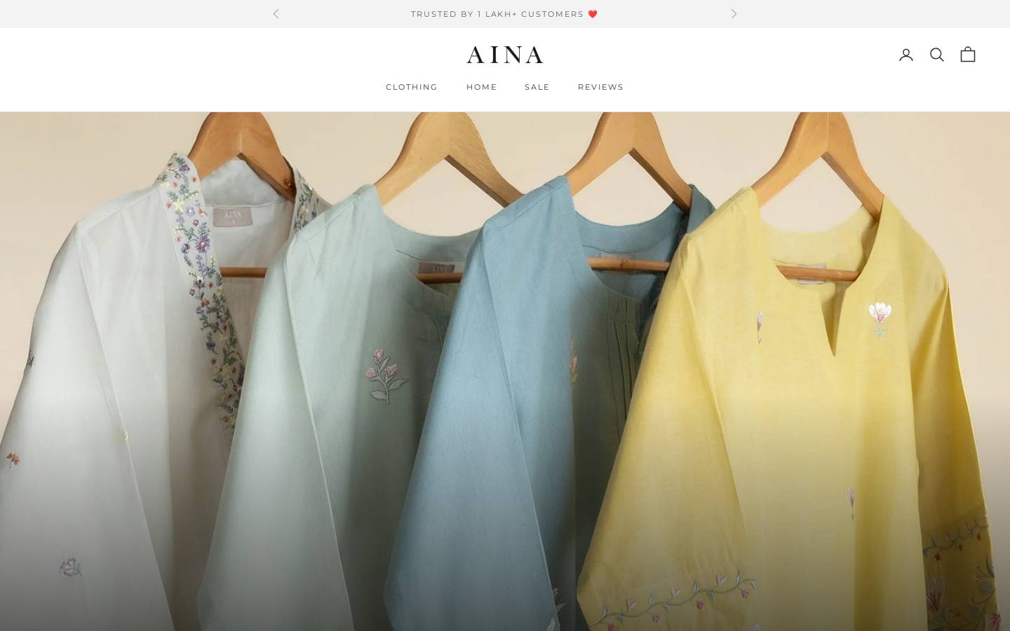 aina.in homepage screenshot