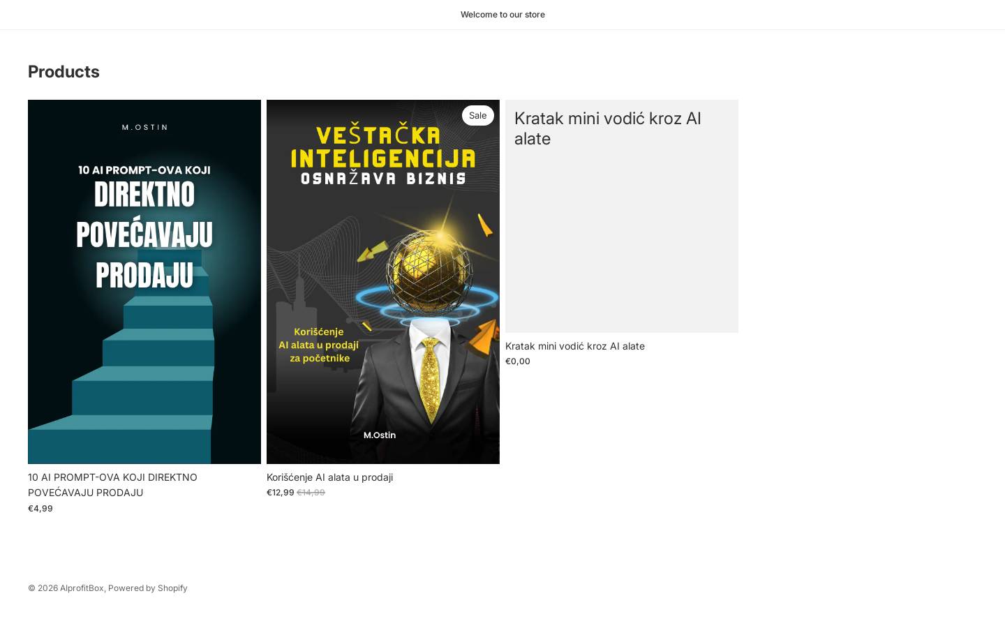 aiprofitbox.shop homepage screenshot