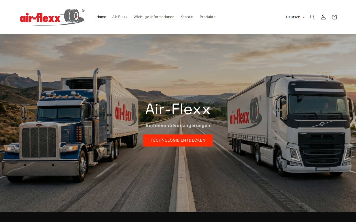 air-flexx.com homepage screenshot