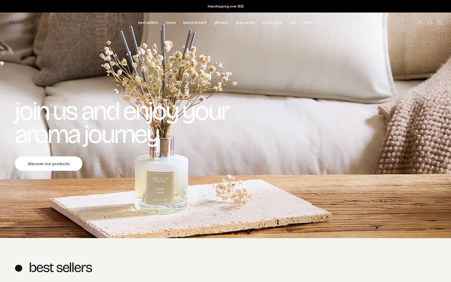air-keep.com homepage screenshot