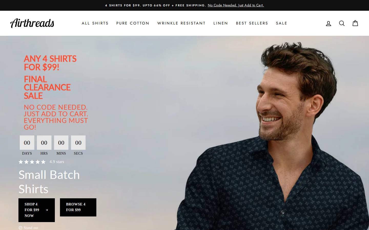 air-threads.com homepage screenshot