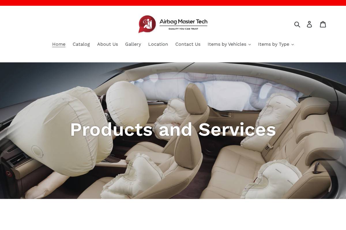 airbagmt.com homepage screenshot