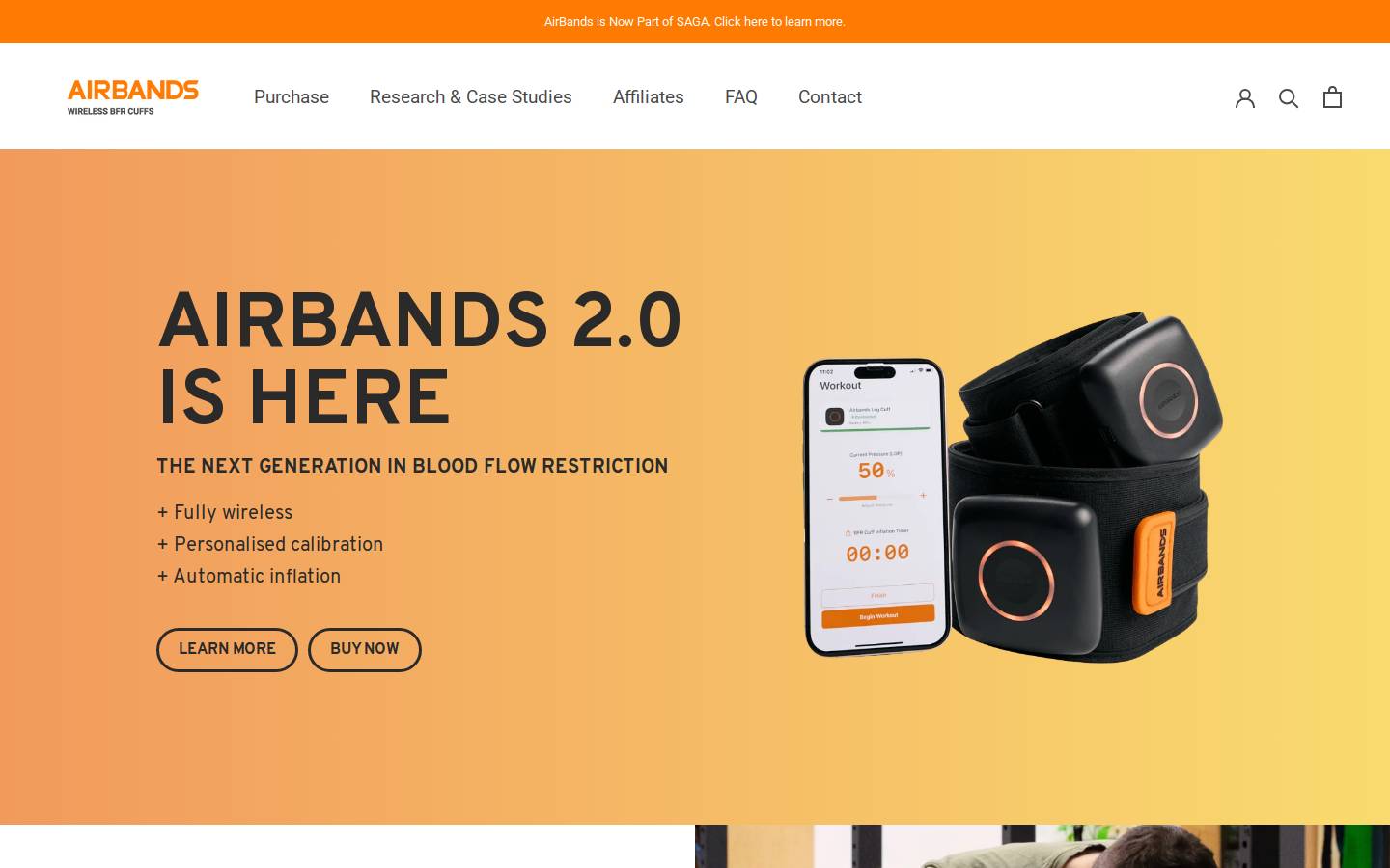 airbandsbfr.com homepage screenshot