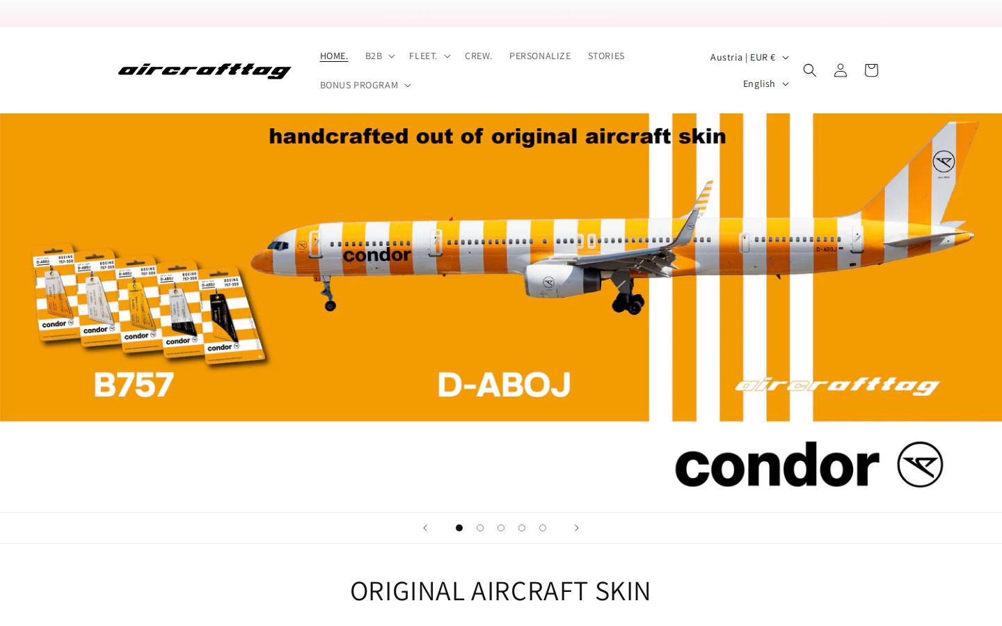 aircrafttag.com homepage screenshot