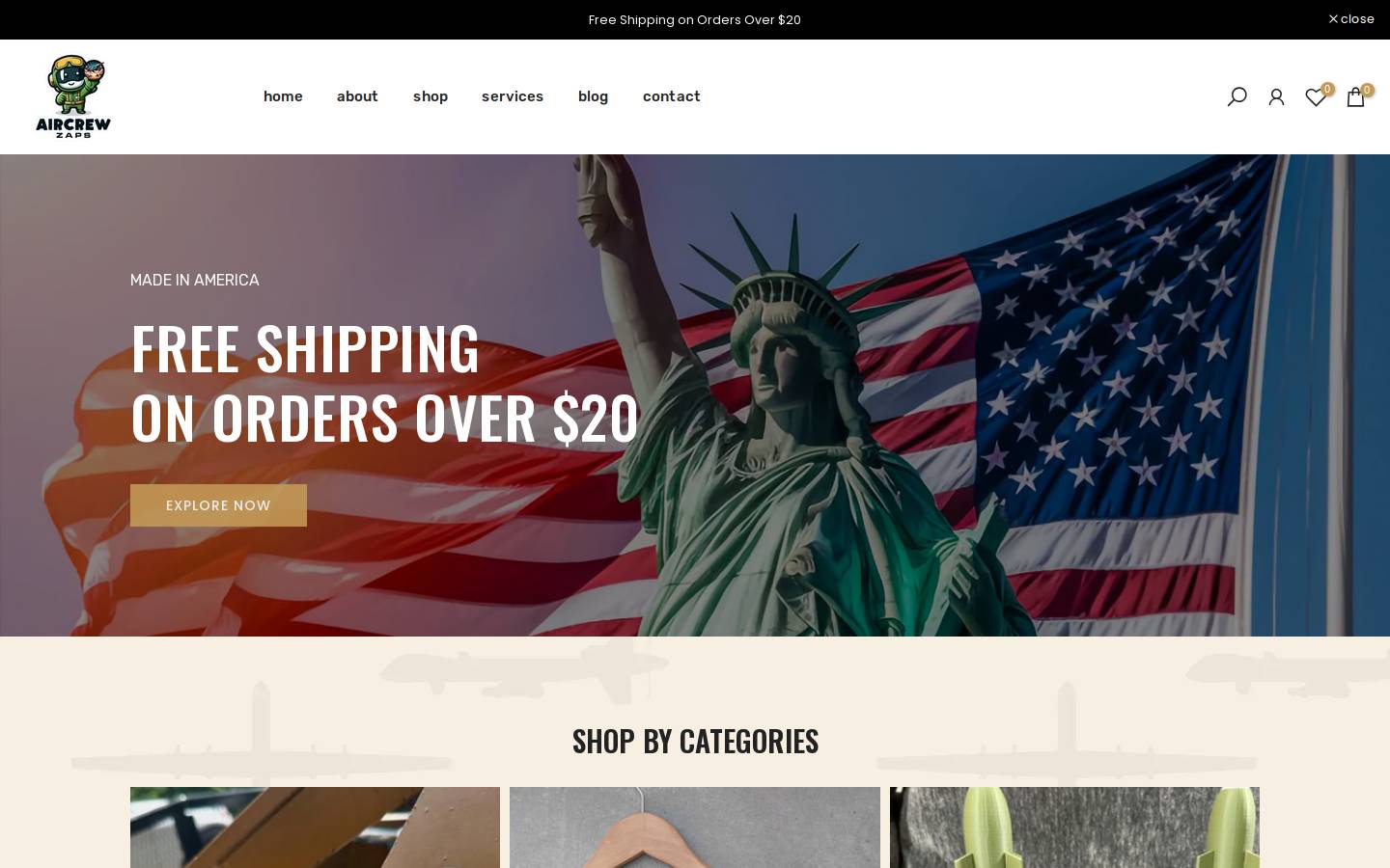 aircrewzaps.com homepage screenshot