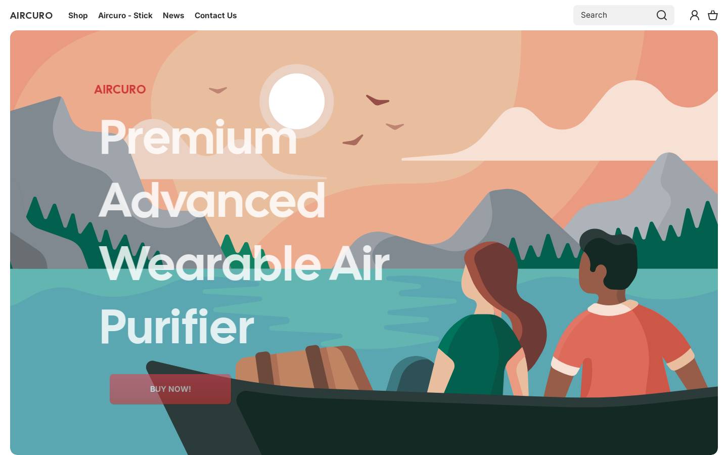 aircuro.com homepage screenshot