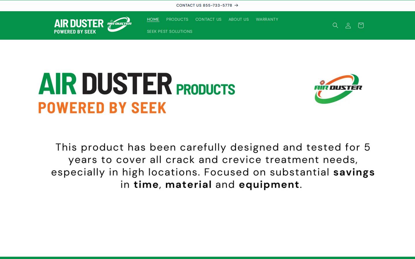 airduster.net homepage screenshot