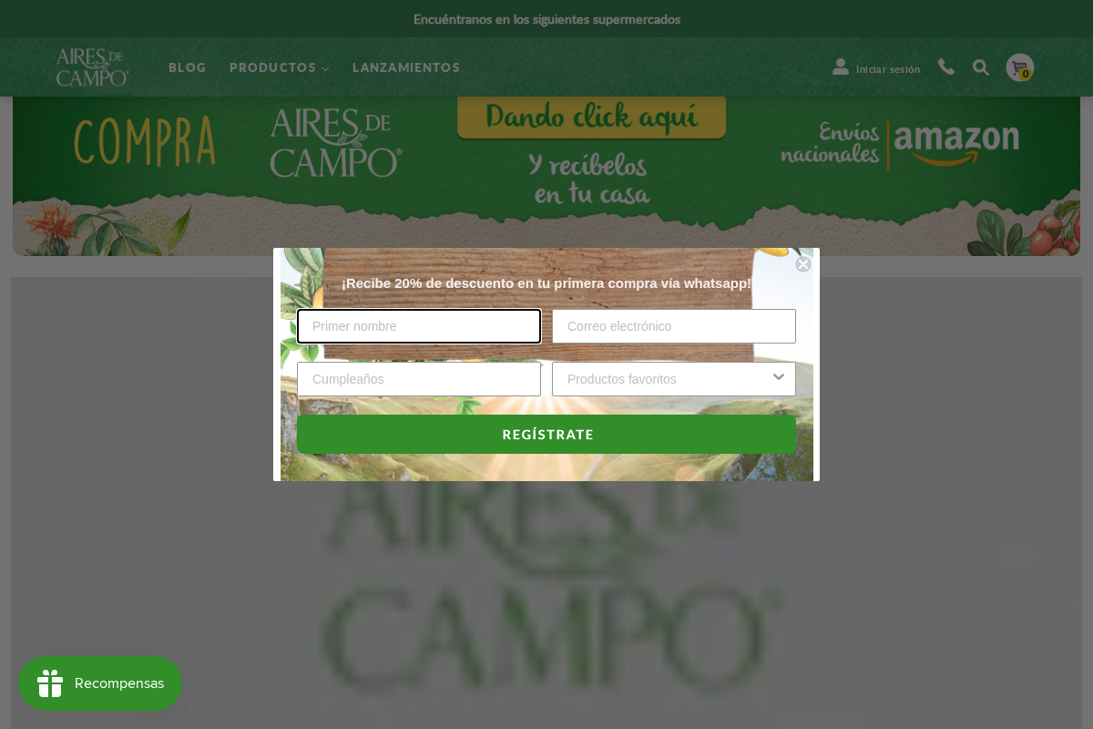 Aires de Campo homepage screenshot