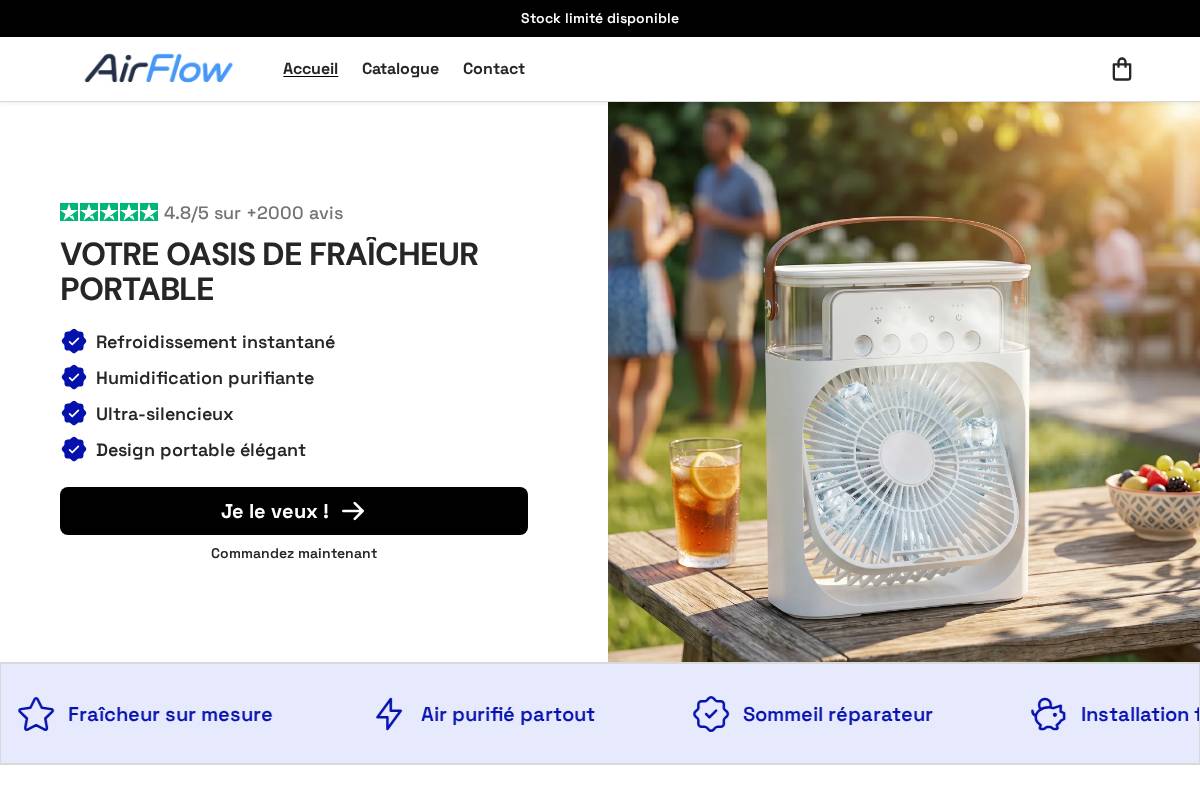 airflow-france.store homepage screenshot