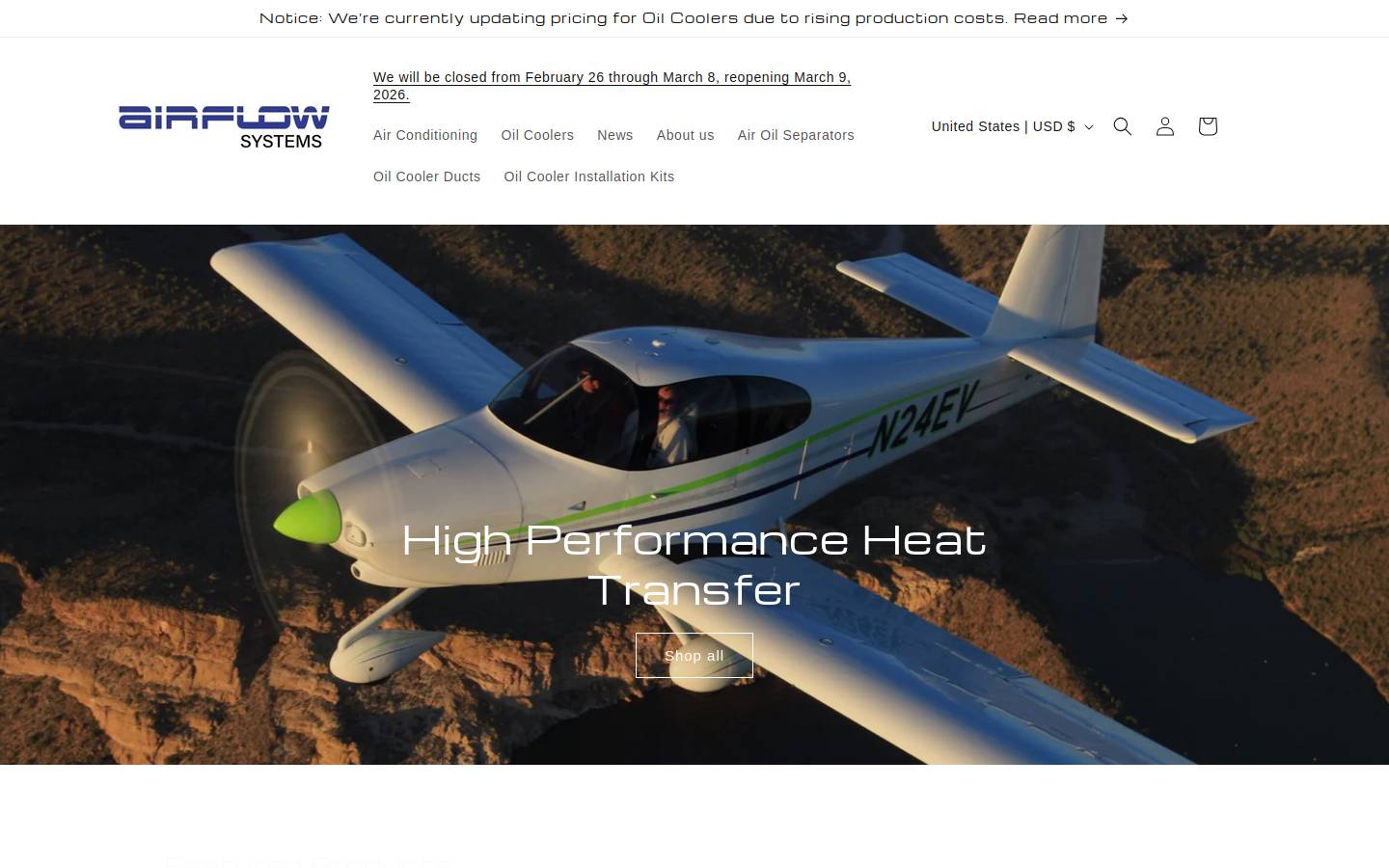 airflow-systems.com homepage screenshot