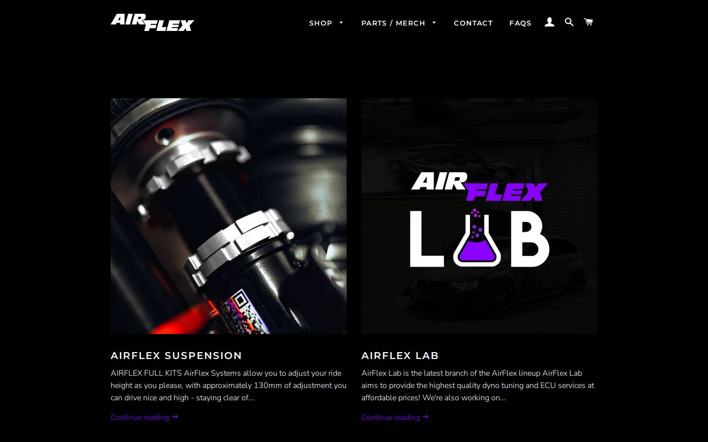 airflx.com.au homepage screenshot